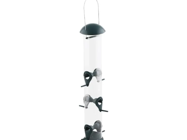 Siena Garden Futterspender Feeder Basic Kunststoff Grün Ø 13,4 cm x 43 cm