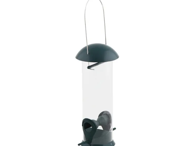 Siena Garden Futterspender Feeder Basic Kunststoff Grün Ø 13,4 cm x 24 cm