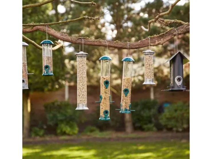 Siena Garden Futterspender Feeder Basic Kunststoff Grün Ø 13,4 cm x 24 cm