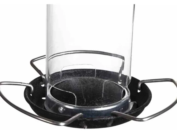 Siena Garden Futterspender Feeder Stahl Schwarz Ø 10 cm x 20 cm