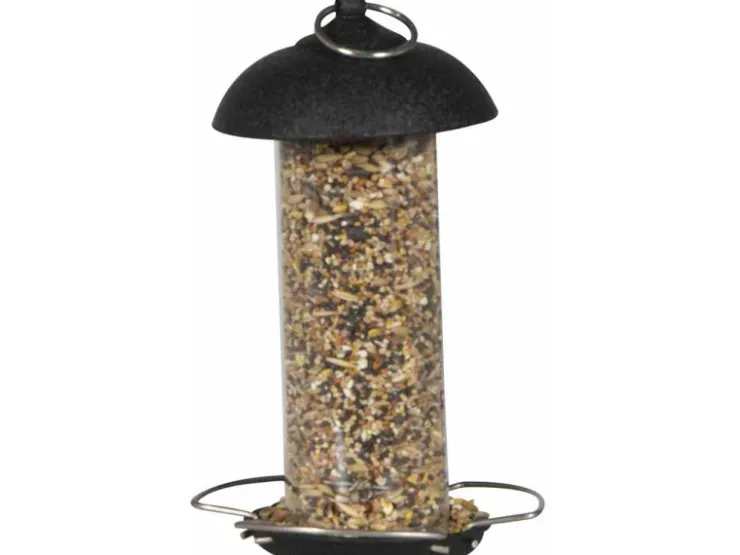 Siena Garden Futterspender Feeder Stahl Schwarz Ø 10 cm x 20 cm