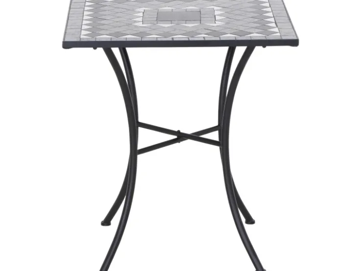 Siena Garden Gartentisch Como Quadratisch Grau 60 cm x 60 cm* Mosaik