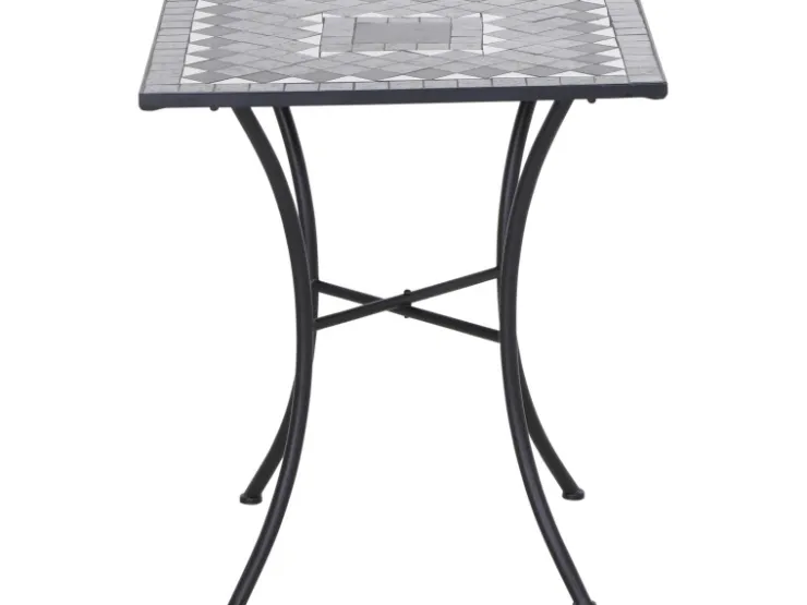 Siena Garden Gartentisch Como Quadratisch Grau 60 cm x 60 cm* Mosaik