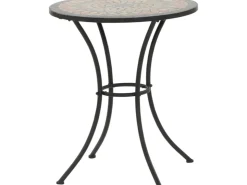 Siena Garden Gartentisch Prato Rund Schwarz Ø 60 cm* Mosaik