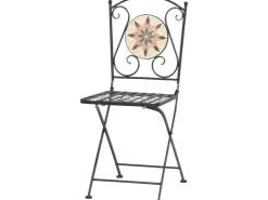 Siena Garden Klappsessel Stella Eisen 37 cm x 36 cm x 90 cm Schwarz Mosaik