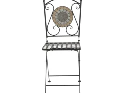Siena Garden Klappsessel Prato Eisen 37 cm x 36 cm x 90 cm Schwarz Mosaik