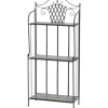 Siena Garden Regal Como 63 cm x 29 cm x 142 cm Grau Mosaik