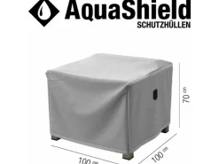 Siena Garden Schutzhülle Lounge-Sessel AquaShield Hellgrau 100 x 100 x 70 cm* Sessel