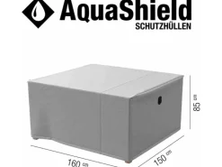 Siena Garden Schutzhülle Sitzgruppe AquaShield Hellgrau 160 cm x 150 cm x 85 cm