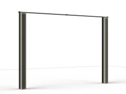 Siena Garden Seitenteile für Schattenmanufaktur Silber-Grau 300 cm x 210 cm