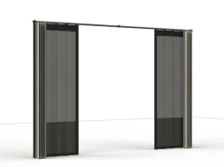 Siena Garden Seitenteile für Schattenmanufaktur Silber-Grau 300 cm x 210 cm