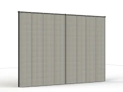 Siena Garden Seitenteile für Schattenmanufaktur Silber-Grau 300 cm x 210 cm