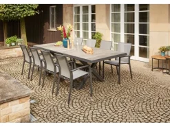 Siena Garden Stapelsessel Velia Alu 56 cm x 66 cm x 89 cm Anthrazit* Stühle