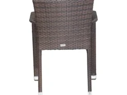 Siena Garden Stapelsessel Minas Braun 60 cm x 56 cm x 83 cm