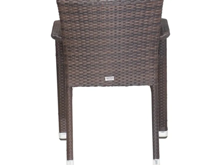 Siena Garden Stapelsessel Minas Braun 60 cm x 56 cm x 83 cm