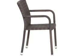 Siena Garden Stapelsessel Minas Braun 60 cm x 56 cm x 83 cm