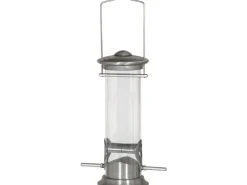 Siena Garden Vogelfuttersäule Aluminium Line für Mischfutter 24 cm* Vogelbedarf