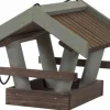 Siena Garden Vogelhaus Kiefer Braun und Olive 29 cm x 26 cm x 24 cm FSC®