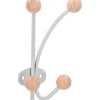 Siro Garderobenhaken 1292 Metall Silbergrau Ahorn* Garderoben
