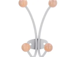 Siro Garderobenhaken 1292 Metall Silbergrau Ahorn* Garderoben
