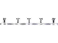 Siro Hakenleiste 01047 Kunststoff Metalleffekt Aluminium Chrom Länge 248 mm* Garderoben