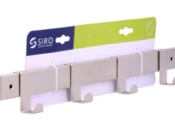 Siro Hakenleiste 1444 Metall Länge 404 mm 4 Haken