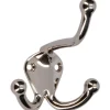 Siro Huthaken 581 Metall Nickelfarben Glänzend Lochabstand 23 mm