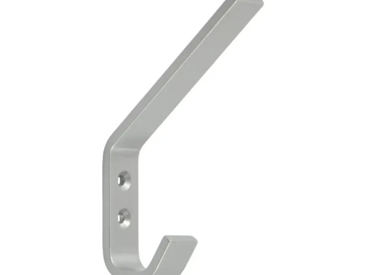 Siro Huthaken Metall Alufarben 2 Aufhänger Lochabstand 16 mm