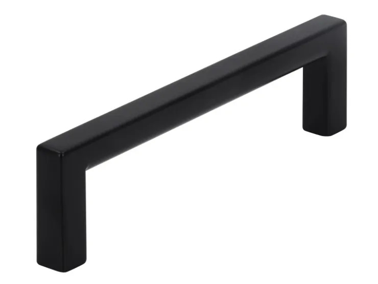 Siro Möbelgriff 2108 Metall Uni Schwarz Matt Lochabstand 96 mm* Kommode