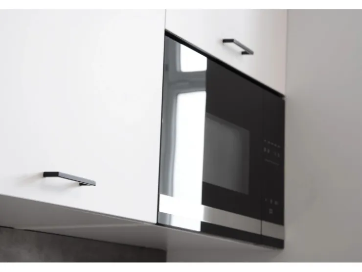 Siro Möbelgriff 2108 Metall Uni Schwarz Matt Lochabstand 96 mm* Kommode