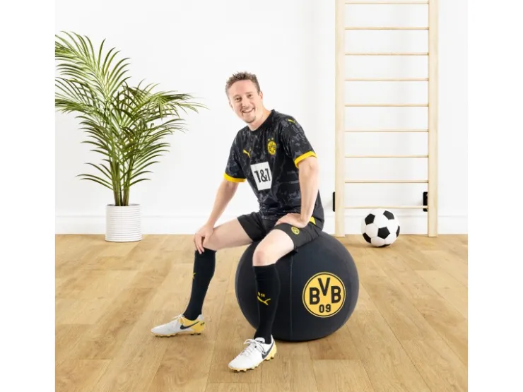 Sitting Ball Hocker BVB VIP 120 l Schwarz* Sitzsäcke