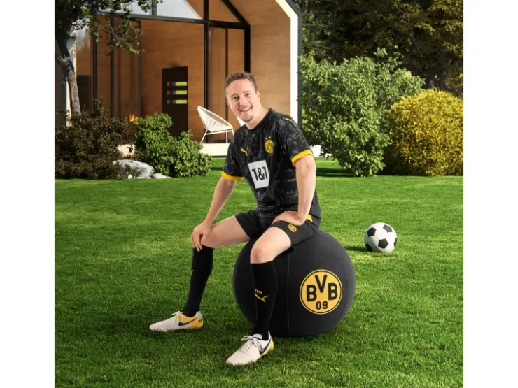 Sitting Ball Hocker BVB VIP 120 l Schwarz* Sitzsäcke