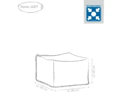 Sitting Point Hocker Outside 150 l* Sitzsäcke