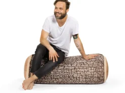 Sitting Point Hocker Wood 200 l Natur Holzoptik-Muster* Sitzsäcke