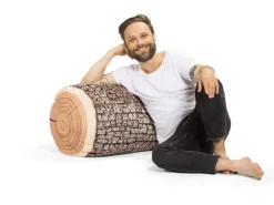 Sitting Point Hocker Wood 200 l Natur Holzoptik-Muster* Sitzsäcke
