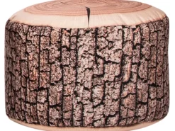 Sitting Point Hocker Wood 60 l Natur Holzoptik-Muster* Sitzsäcke
