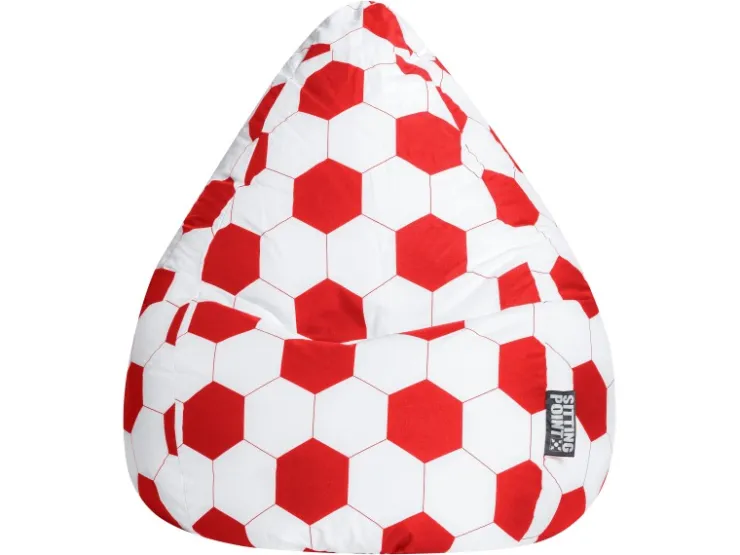 Sitting Point Sitzsack BeanBag Fankurve 220 l Fußball-Muster