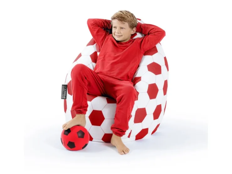 Sitting Point Sitzsack BeanBag Fankurve 220 l Fußball-Muster