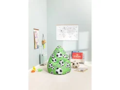 Sitting Point Sitzsack BeanBag Kicker 120 l Grün Fußball-Muster