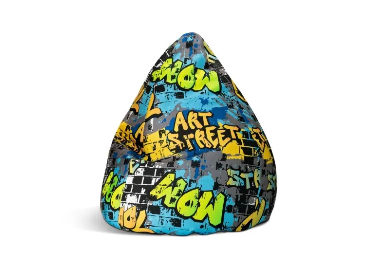 Sitting Point Sitzsack BeanBag Cool 220 l Gelb Bunt* Hocker|Sitzsäcke