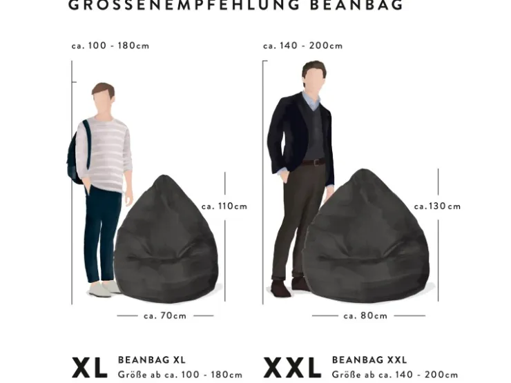 Sitting Point Sitzsack BeanBag Softy 220 l