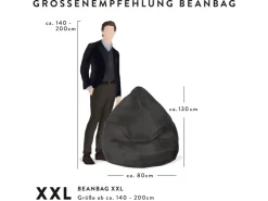 Sitting Point Sitzsack BeanBag Softy 300 l* Sitzsäcke
