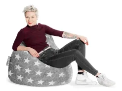 Sitting Point Sitzsack BeanBag Fluffy 220 l Sternen-Muster* Sitzsäcke