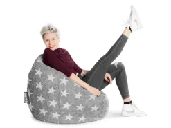 Sitting Point Sitzsack BeanBag Fluffy 220 l Sternen-Muster* Sitzsäcke