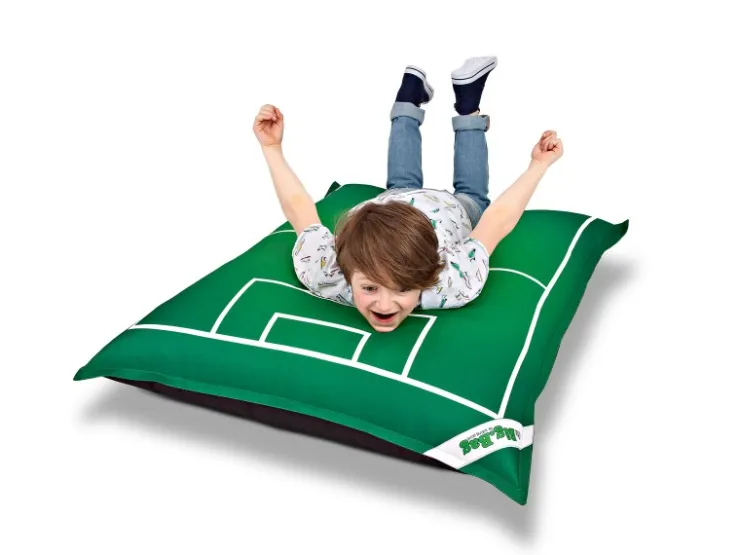 Sitting Point Sitzsack BigBag 200 l Gras Grün Fußball-Muster* Sitzsäcke