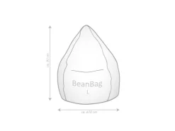 Sitting Point Sitzsack Brava BeanBag 120 l Jeansblau