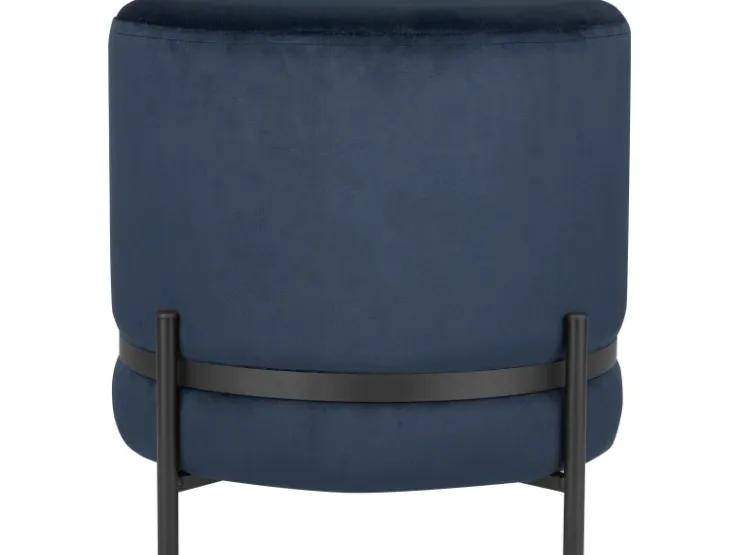 Sitzhocker Dark Wonder Ø 43 cm H: 40 cm Dunkelblau