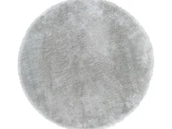 Andiamo Sitzkissen Lambskin Rund Kunstfell Hellgrau 40 cm x 40 cm