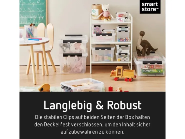 SmartStore Aufbewahrungsbox Classic mit Deckel 31 l* Bettwäsche