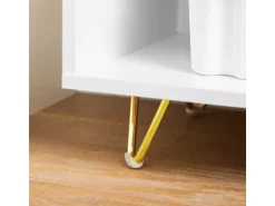 SoBuy Aktenschrank Druckertisch mit 3 Schubladen Sideboard für Büro Weiß ASK11-W* Sideboards